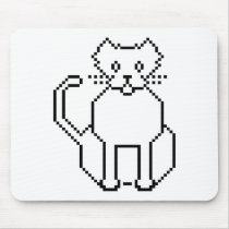 Pixel Cat Mouse Pad