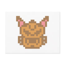 Pixel Chihuahua Dog postcards