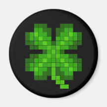 Pixel Clover Magnet