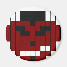 pixel devil refrigerator magnet