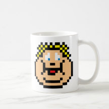 Pixel Fat Kid Mugs