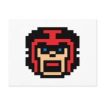 Pixel Football Player postcards