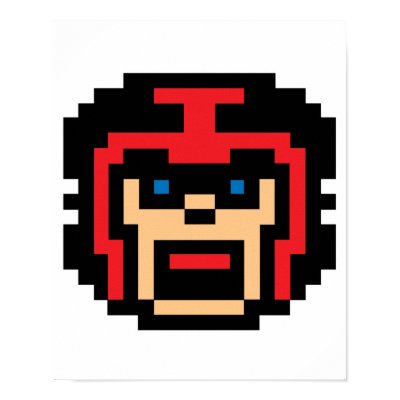 Pixel Football Player Poster by doonidesigns