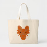 Pixel Fox Canvas Bag