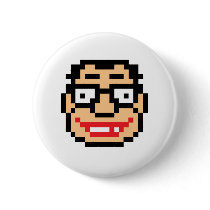 Pixel Geek Nerd buttons