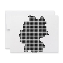 pixel germany shape invitations