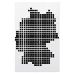 pixel germany shape customized stationery