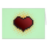 Pixel Heart Greeting Cards