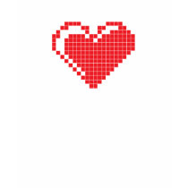 pixel heart t-shirts