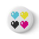 Pixel Hearts button badge