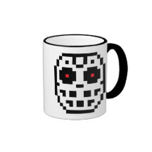 Pixel Hockey Goalie Mask Coffee Mugs