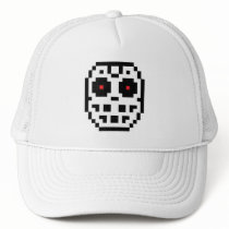 Pixel Hockey Goalie Mask hats