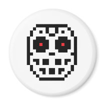 Pixel Hockey Goalie Mask magnets
