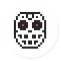 Pixel Hockey Goalie Mask stickers