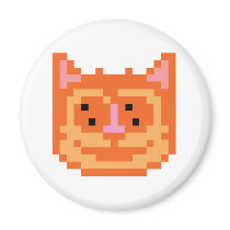 Pixel Kitty Cat magnets