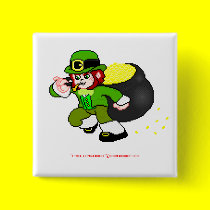 Pixel Leprechaun Button 1 buttons