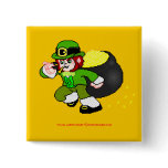 Pixel Leprechaun Button 4
