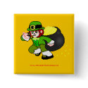 Pixel Leprechaun Button 4