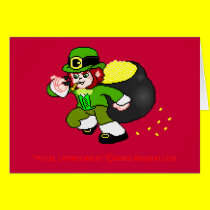 Pixel Leprechaun Card 1 cards