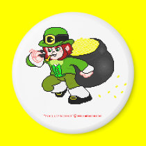 Pixel Leprechaun Magnet 1 magnets