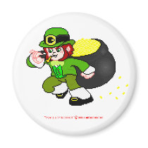 Pixel Leprechaun Magnet 1