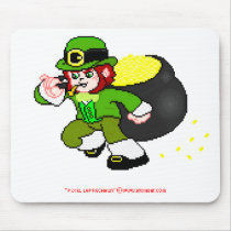 Pixel Leprechaun Mousepad 1