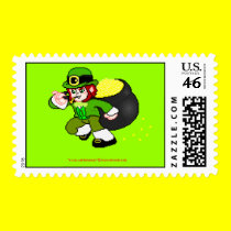 Pixel Leprechaun Postage 11 stamps