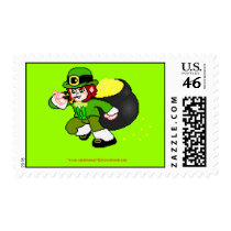 Pixel Leprechaun Postage 11