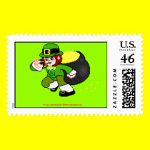 Pixel Leprechaun Postage 12 stamps