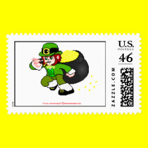 Pixel Leprechaun Postage 3 postage