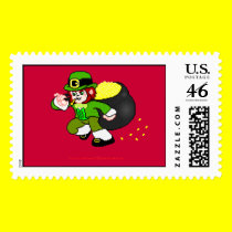 Pixel Leprechaun Postage 9 stamps
