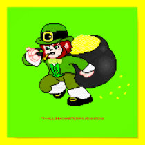 Pixel Leprechaun Poster 1 posters
