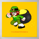 Pixel Leprechaun Poster 1