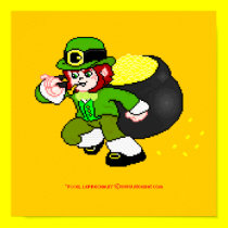 Pixel Leprechaun Poster 1 posters