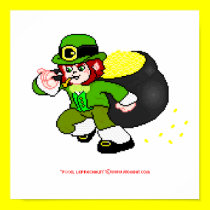 Pixel Leprechaun Poster 1 posters