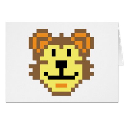 pixel lion