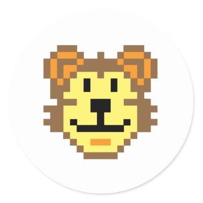 pixel lion