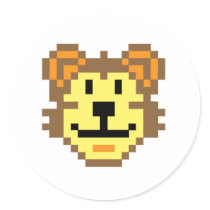 Pixel Lion stickers
