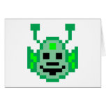 Pixel Martian Alien Cards
