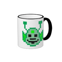 Pixel Martian Alien Coffee Mugs