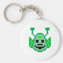 Pixel Martian Alien Keychains