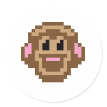 Pixel Monkey stickers