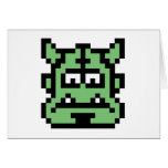 Pixel Ogre Greeting Card