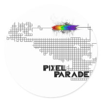 Pixel Parade "analog" sticker