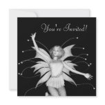 Pixel Pixie - 3D Halftone B&amp;W Custom Invite