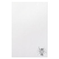 Pixel Pixie - 3D Halftone B&W Stationery Design