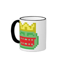Pixel Prince Frog Toad mugs