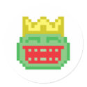 Pixel Prince Frog Toad stickers