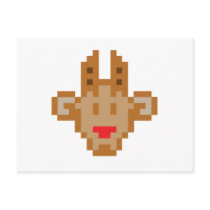Pixel Reindeer postcards
