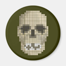 Pixel Skull Magnet